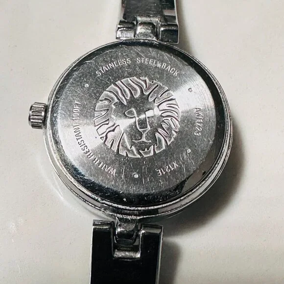 Anne Klein Diamond Classy Ladies Watch Blue Face Stainless Steel - Needs Battery - Picture 3 of 4